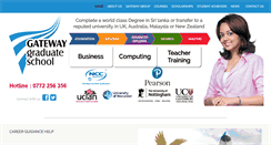 Desktop Screenshot of gatewaygraduateschool.com